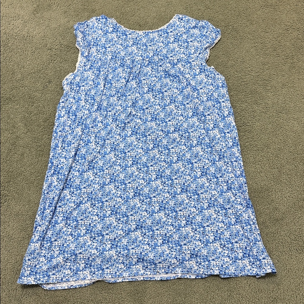 Eileen West Floral Nightgown Lace Trim Cotton / Modal women’s 3X - Picture 2 of 6